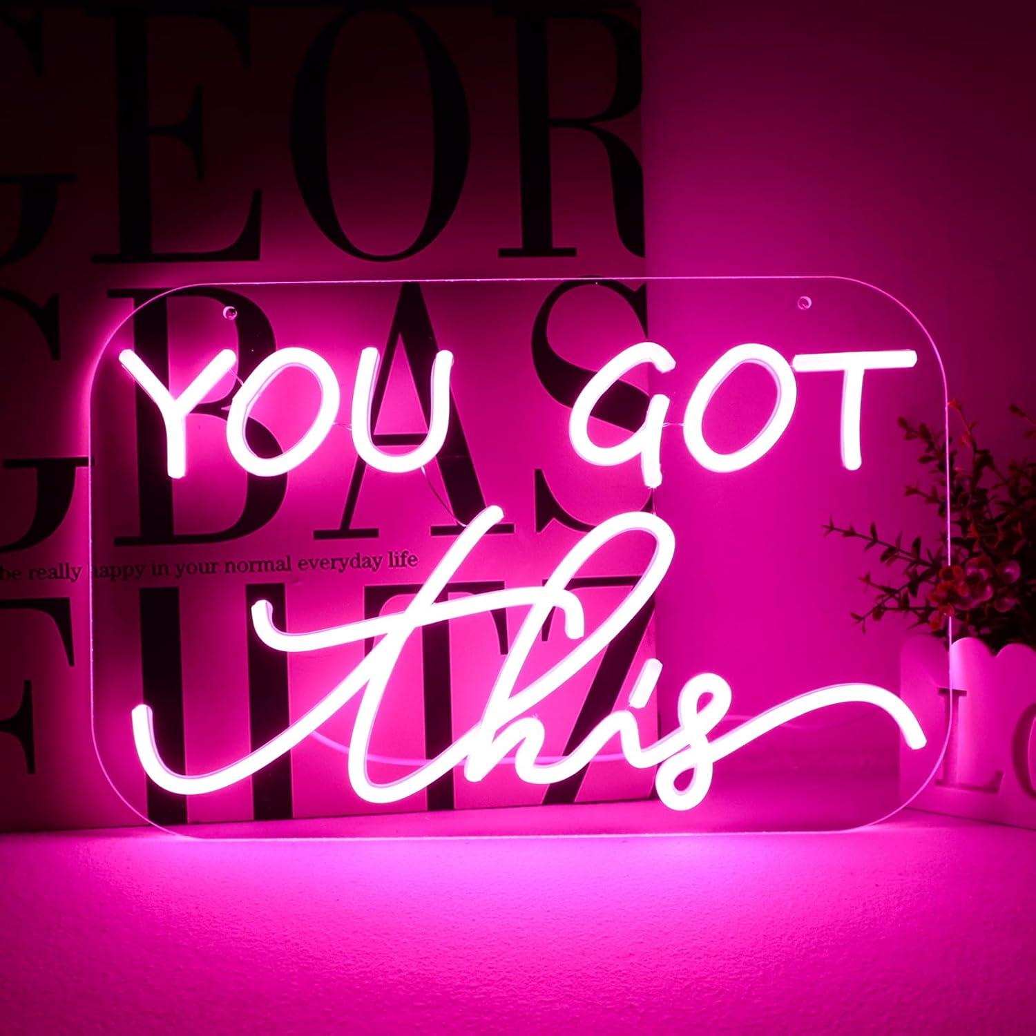 You Got This Neon Sign USB Dim - Home Gym Neon Sign recension och pris