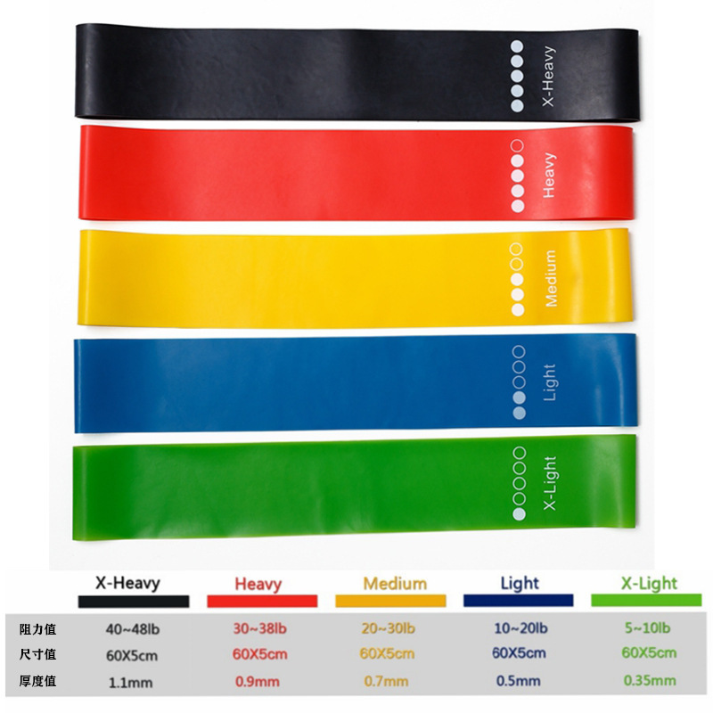 Generic Tpe Resistance Bands 5 - Home Gym Routine recension och pris