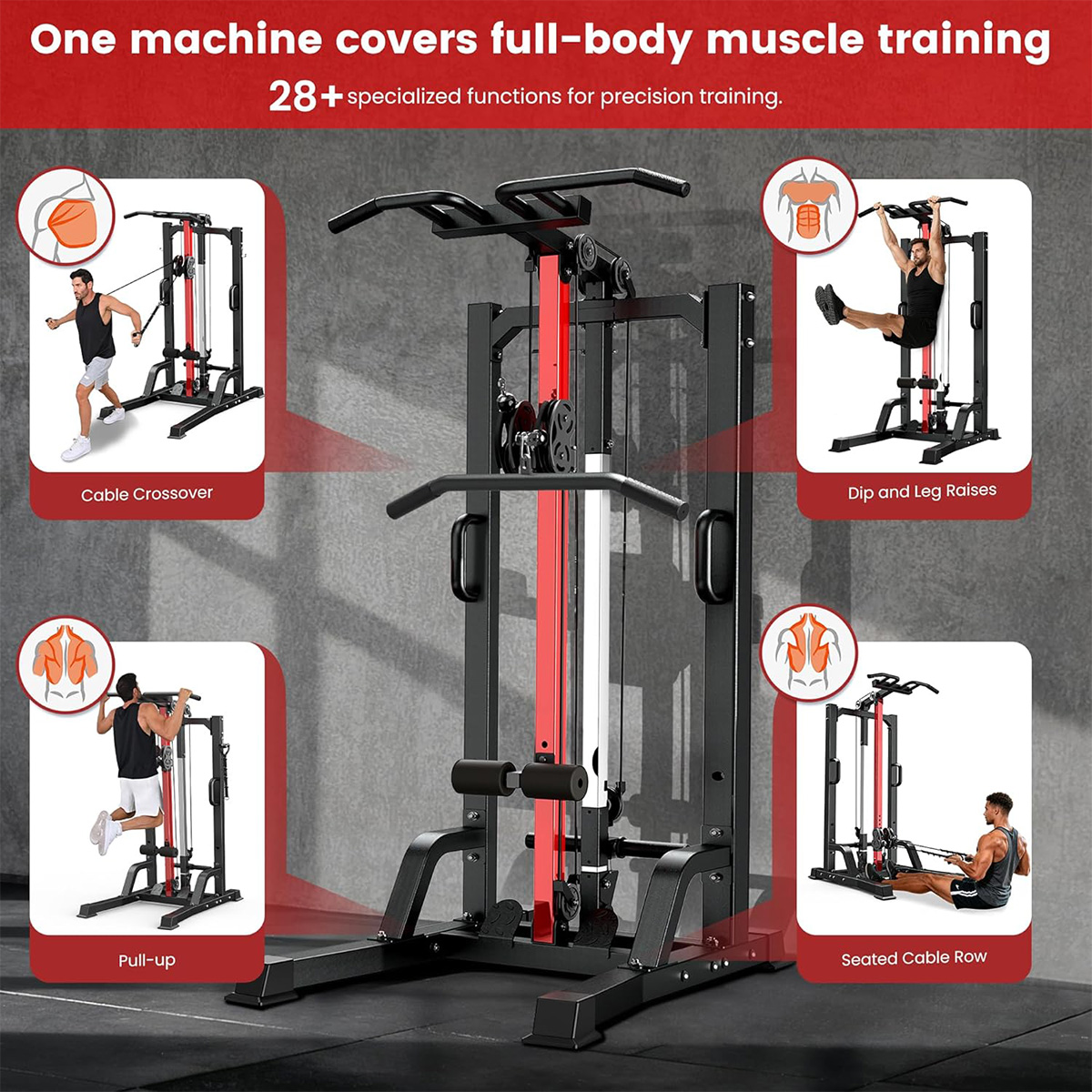 Pooboo Home Gym Machine - High - Leg Home Gym Workout recension och pris