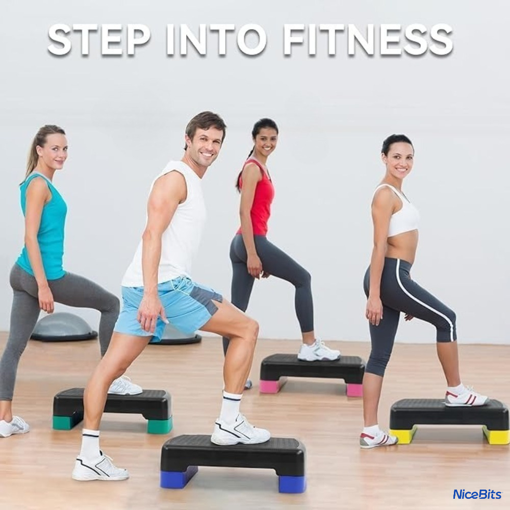 Height Adjustable Aerobic Step - Leg Home Gym Workout recension och pris