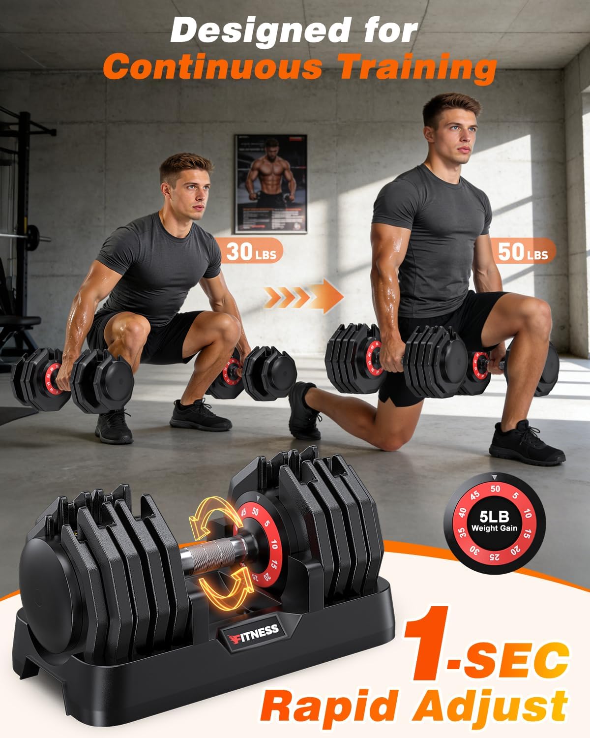 Adjustable Dumbbell Set with W - Home Gym Equipment Set recension och pris