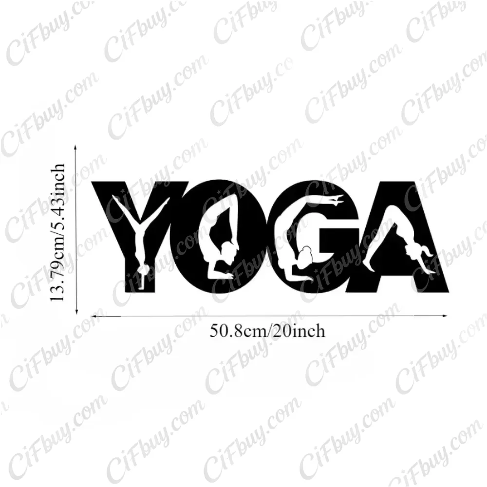 CIFBUY Yoga Poses Metal Wall A - Home Gym Yoga recension och pris