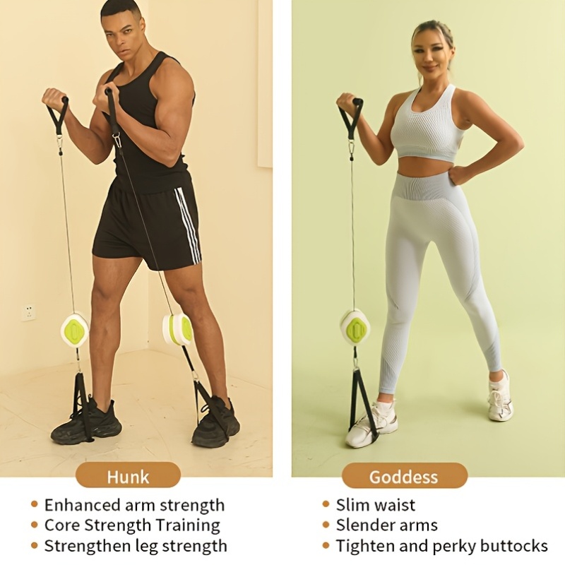 Portable Retractable Cable Tra - Home Gym Routine recension och pris