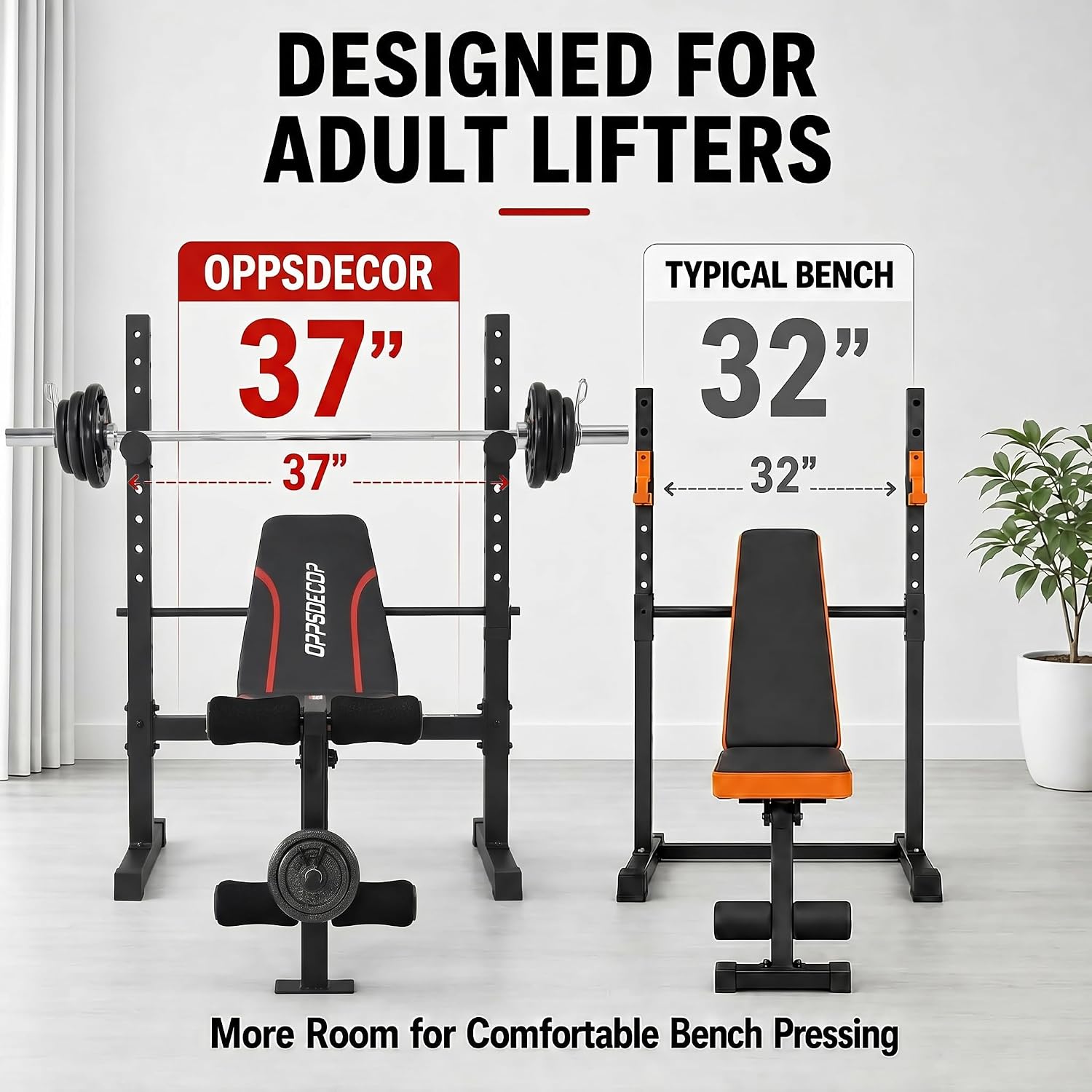 Weight Bench Set with Squat Ra - Home Gym Equipment Set recension och pris