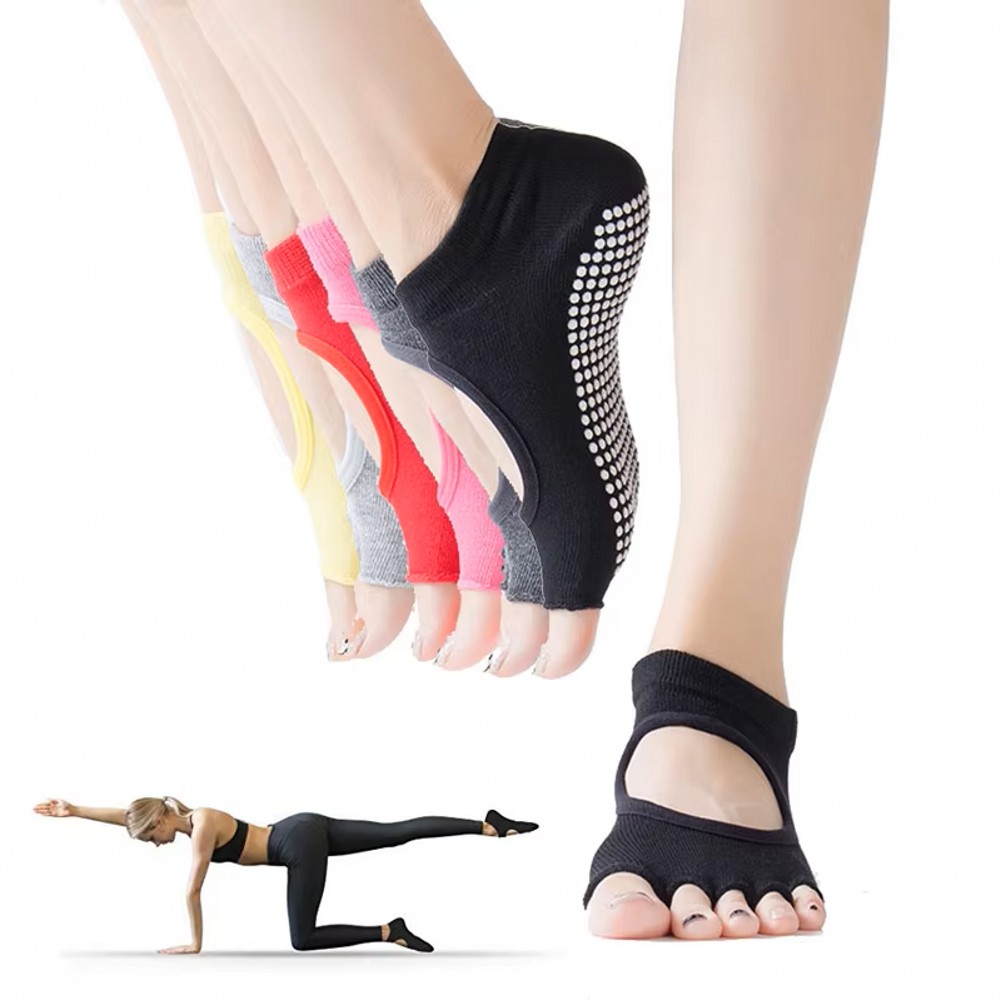 Backless Five Toe Yoga Socks O - Home Gym Yoga recension och pris